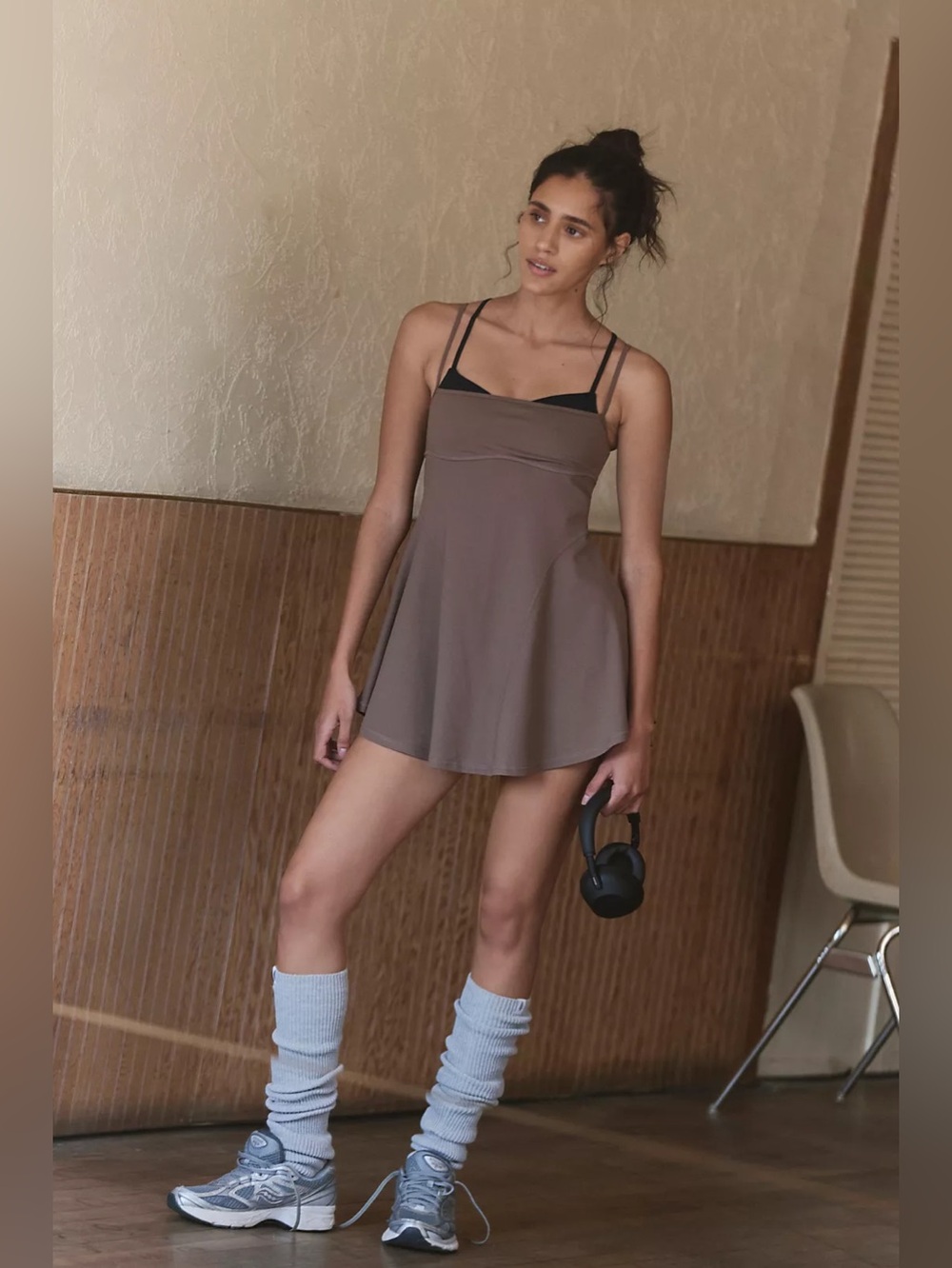 NWOT FREE PEOPLE MOVEMENT Baseline UV Protection Tennis Dress | Sandstorm Combo